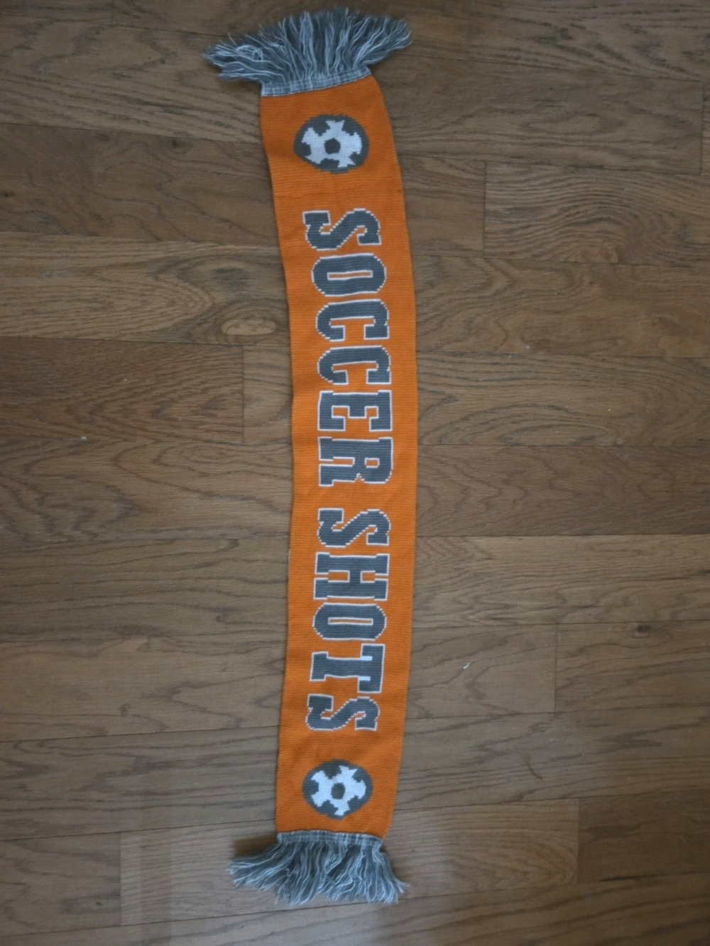 Soccer Shots Orange Fan Scarf - Team Spirit Winter Accessory